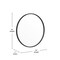Flash Furniture 24" Round Black Metal Framed Accent Wall Mirror HFKHD-4GD-CRE8-712315-GG - alternate 3